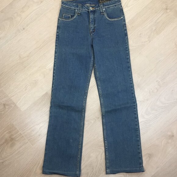 Women's 90's Vintage Lawman Western Boot Cut Jeans sz 8 - Picture 2 of 9